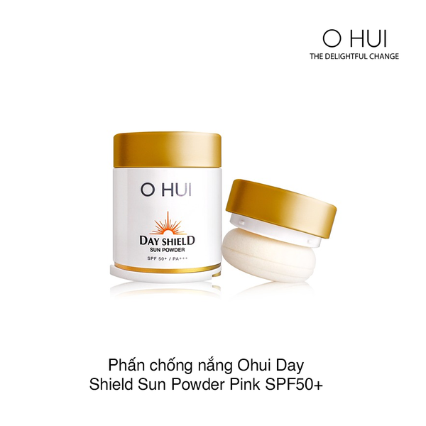 Phấn chống nắng Ohui Day Shield Sun Powder Pink SPF50+ 20g (Hộp)