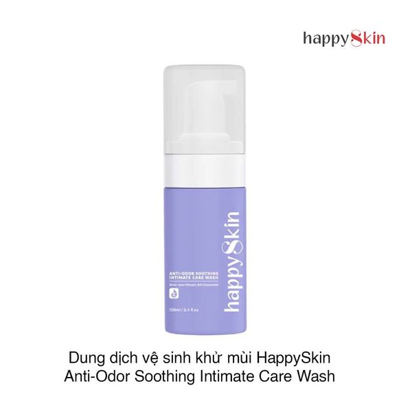 Dung dịch vệ sinh khử mùi HappySkin Anti-Odor Soothing Intimate Care Wash 100ml