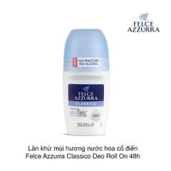 Lăn khử mùi hương nước hoa cổ điển Felce Azzurra Classico Deo Roll On 48h 50ml