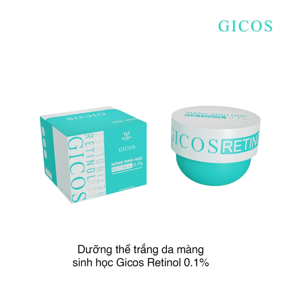 Dưỡng thể trắng da màng sinh học Gicos Retinol 0.1% 250g (Hộp)