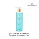 Nước hoa hồng Bruno Vassari Refreshing Toner Alcohol Free 250ml (Chai)