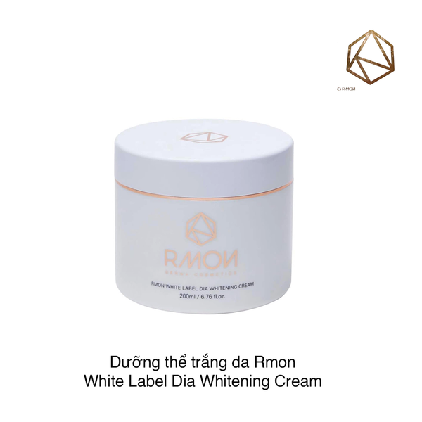 Dưỡng thể trắng da Rmon White Label Dia Whitening Cream 200ml (Hộp)