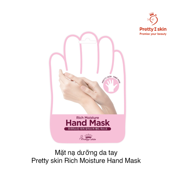 Mặt nạ dưỡng tay Pretty Skin Rich Moisture Hand Mask (16g x 2) (Set 2)