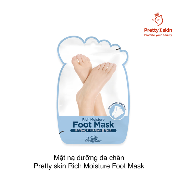 Mặt nạ dưỡng chân Pretty Skin Rich Moisture Foot Mask (16g x 2) (Set 2)