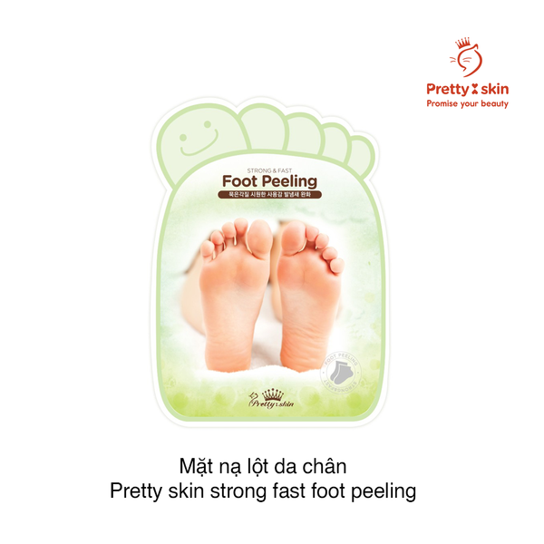 Mặt nạ tẩy tế bào chết chân Pretty Skin Strong & Fast Foot Peeling (40g x 2) (Set 2)