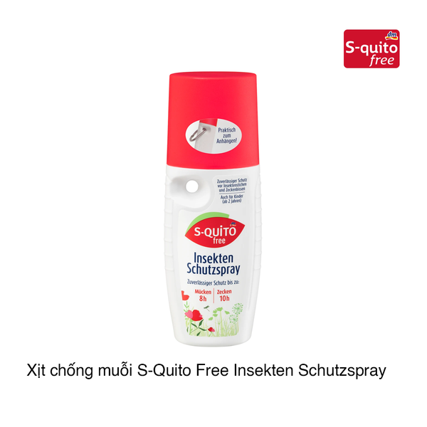 Xịt chống muỗi S-Quito Free Insekten Schutzspray 100ml (Chai)