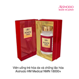 Viên uống trẻ hóa da và chống lão hóa Aishodo HM Medical NMN 18000+ (90 viên) (Hồng) (Hộp)