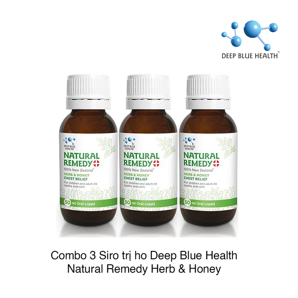 Siro trị ho Deep Blue Health Natural Remedy Herb & Honey 50ml x 3 chai (Set 3)