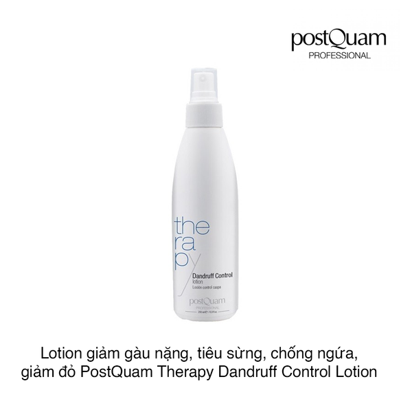 Lotion giảm gàu nặng, tiêu sừng, chống ngứa, giảm đỏ PostQuam Therapy Dandruff Control Lotion 200ml (Chai)