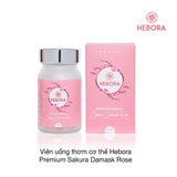 Viên uống thơm cơ thể Hebora Premium Sakura Damask Rose (60 viên)