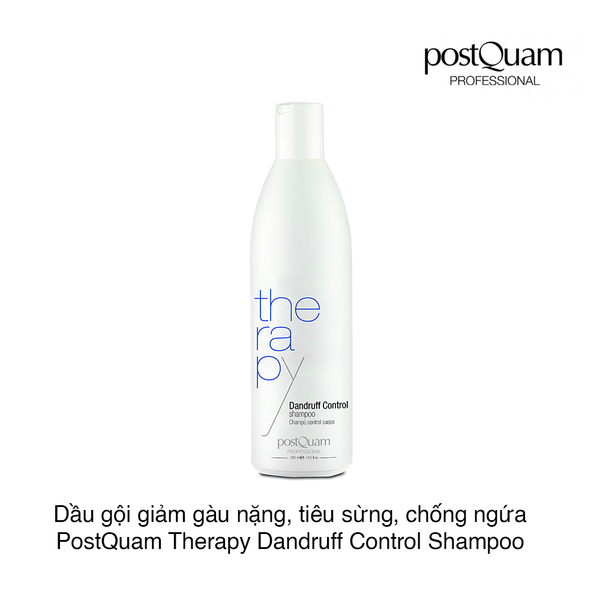 Dầu gội giảm gàu nặng, tiêu sừng, chống ngứa PostQuam Therapy Dandruff Control Shampoo 250ml (Chai)