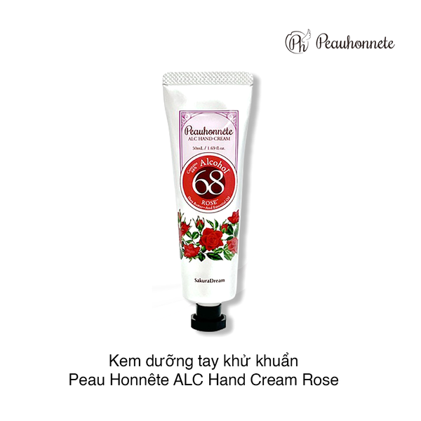 Kem dưỡng tay khử khuẩn Peau Honnête ALC Hand Cream Rose