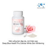 Viên uống đẹp da mờ thâm sẹo Deep Blue Health PRO CELLULAR WHITE 60 viên