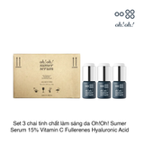 Tinh chất làm sáng da Oh!Oh! Sumer Serum 15% Vitamin C Fullerenes Hyaluronic Acid (6g x 3 chai)