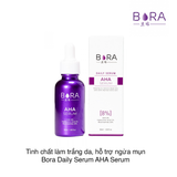 Tinh chất làm trắng da, hỗ trợ ngừa mụn Bora Daily Serum AHA Serum 30ml