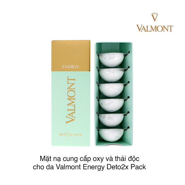 Mặt nạ cung cấp oxy và thải độc cho da Valmont Energy Deto2x Pack