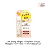 Kem dưỡng trắng và chống nhăn vùng cổ Miccosmo Hurry Harry Premium neck cream 40g