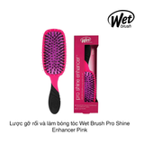 Lược gỡ rối và làm bóng tóc Wet Brush Pro Shine (Bản vuông) (Hộp)