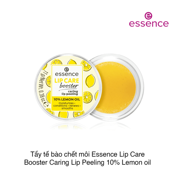 Tẩy tế bào chết môi Essence Lip Care Booster Caring Lip Peeling 10% Lemon Oil 11g (Hũ)
