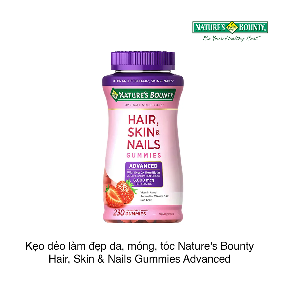 Kẹo dẻo làm đẹp da, móng, tóc Nature's Bounty Hair, Skin & Nails Gummi –  CHỢ TÌNH CỦA BOO | MỸ PHẨM VÀ LÀM ĐẸP