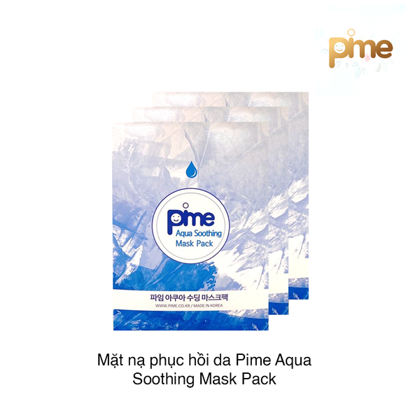 Mặt nạ phục hồi da Pime Aqua Soothing Mask Pack (23ml x 10 miếng) (Hộp)
