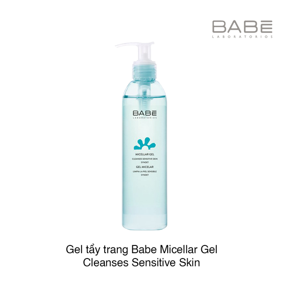 Gel tẩy trang Babe Micellar Gel Cleanses Sensitive Skin 240ml