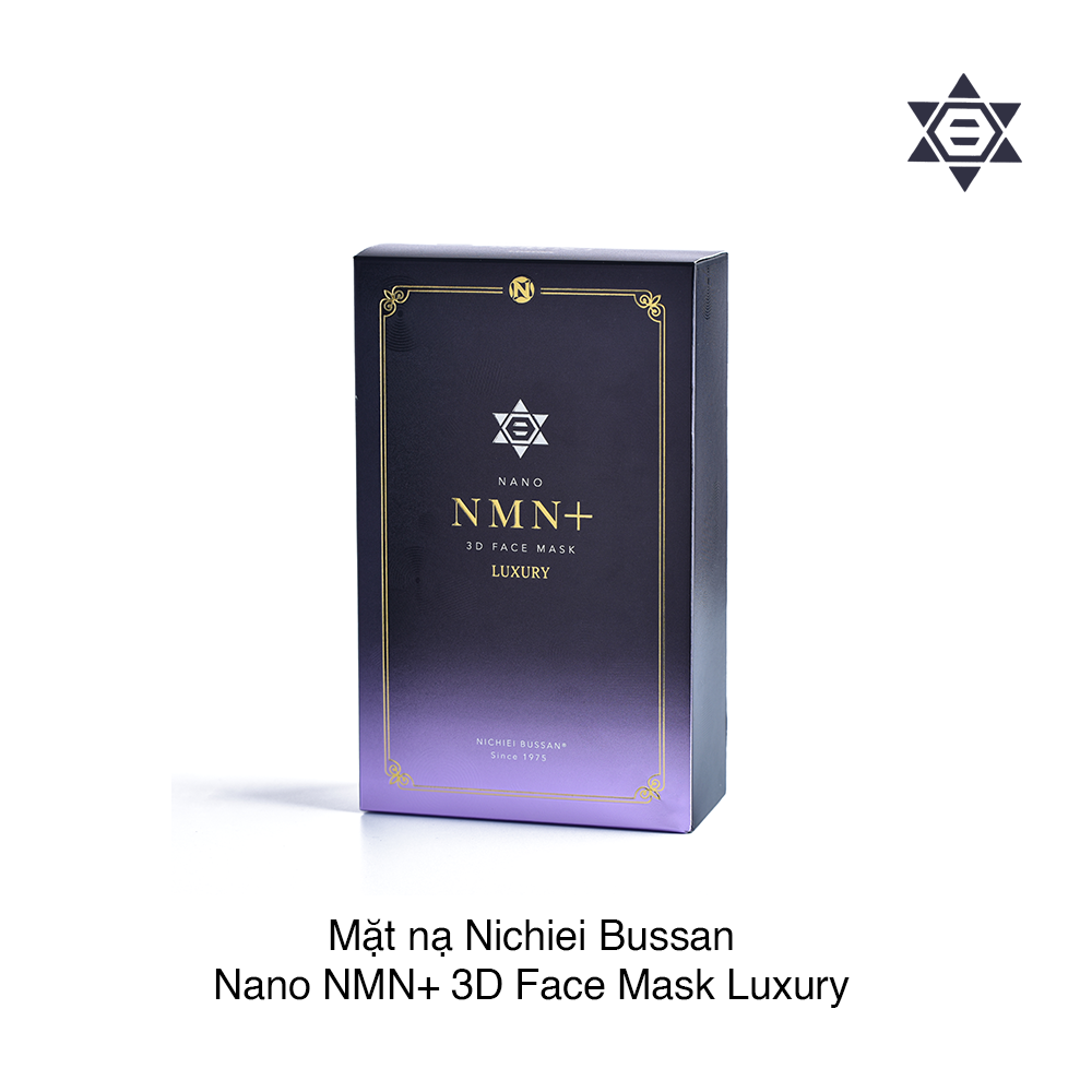 Mặt nạ Nichiei Bussan Nano NMN+ 3D Face Mask Luxury (8 miếng) (Hộp