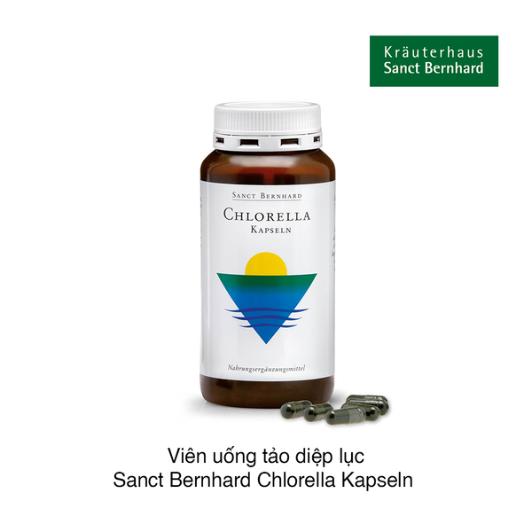 Viên uống tảo diệp lục Sanct Bernhard Chlorella Kapseln (180 viên)