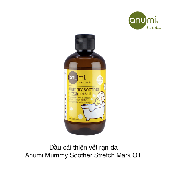 Dầu cải thiện vết rạn da Anumi Mummy Soother Stretch Mark Oil 250ml