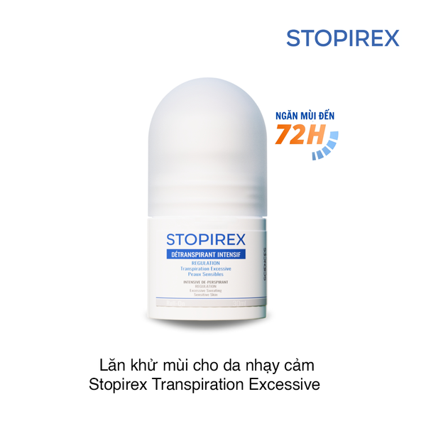 Lăn khử mùi cho da nhạy cảm Stopirex Transpiration Excessive 30ml (Hộp)