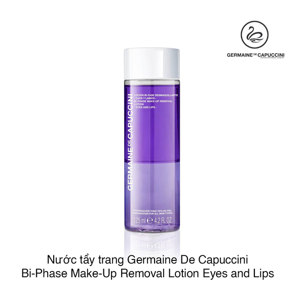 Nước tẩy trang Germaine De Capuccini Bi-Phase Make-Up Removal Lotion Eyes and Lips 125ml