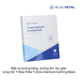 Mặt nạ dưỡng ẩm dưỡng trắng và thư giãn vùng chữ Y Blue Petal Y zone Diomond Calming Mask (5 miếng)