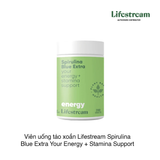 Viên uống tảo xoắn Lifestream Spirulina Blue Extra Your Energy + Stamina Support (200 viên) (Hộp)