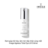 Kem giúp trẻ hóa, làm mờ nếp nhăn vùng mắt Image Ageless Total Eye Lift Crème 15ml