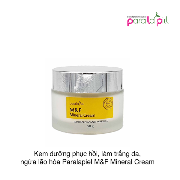 Kem dưỡng phục hồi, làm trắng da, ngừa lão hóa Paralapiel M&F Mineral Cream 50g (Hộp)