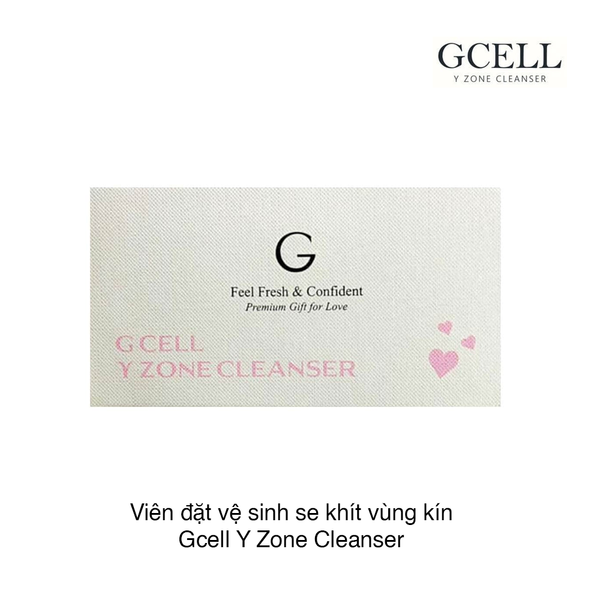 Viên đặt vệ sinh se khít vùng kín Gcell Y Zone Cleanser (15 viên) (Hộp)