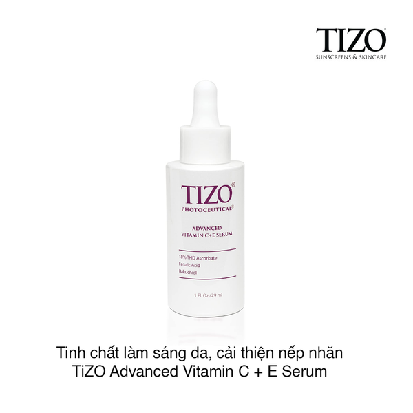 Tinh chất làm sáng da, cải thiện nếp nhăn TiZO Advanced Vitamin C + E Serum 29ml (Hộp)