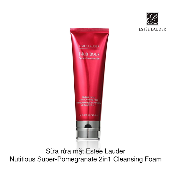 Sữa rửa mặt Estee Lauder Nutitious Super-Pomegranate 2in1 Cleansing Foam 125ml