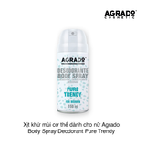 Xịt khử mùi cơ thể dành cho nữ Argado Body Spray Deodorant Pure Trendy 150ml