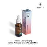 Tinh dầu CBD phổ rộng FORIA Wellness Tonic With CBD Mint 30ml (Hộp)