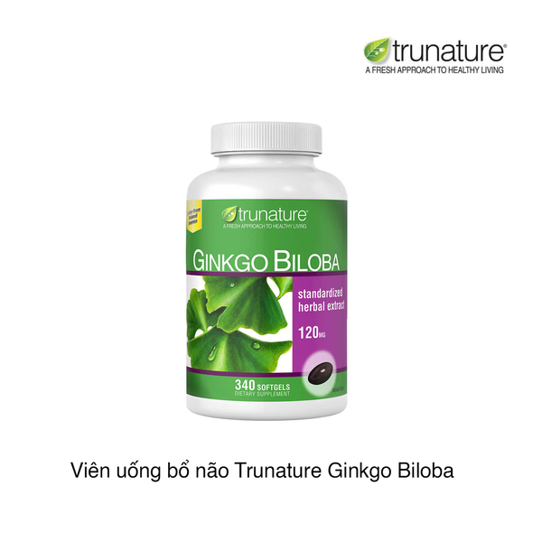 Viên uống bổ não Trunature Ginkgo Biloba 120mg (340 viên)