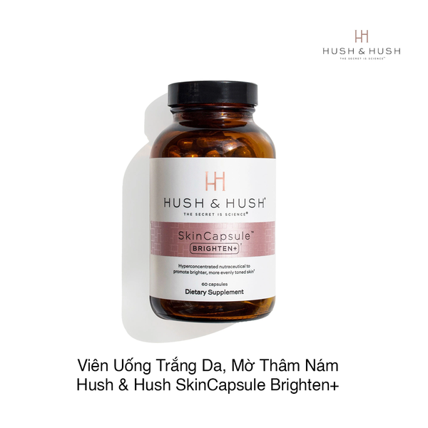 Viên Uống Trắng Da, Mờ Thâm Nám Hush & Hush SkinCapsule Brighten+ 60 viên