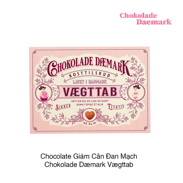 Chocolate Giảm Cân Đan Mạch Chokolade Dæmark Vægttab (40 viên)