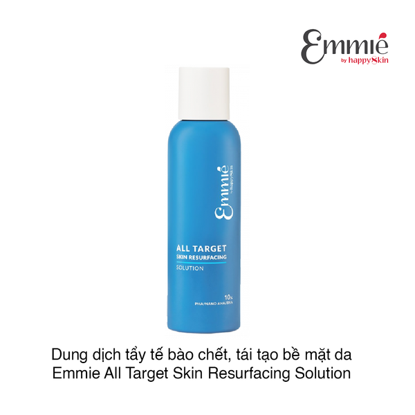 Dung dịch tẩy tế bào chết, tái tạo bề mặt da Emmie All Target Skin Resurfacing Solution 10% PHA/Nano AHA/BHA 160ml (Hộp)