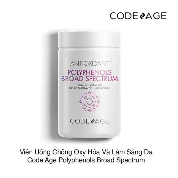 Viên Uống Chống Oxy Hóa Và Làm Sáng Da Code Age Polyphenols Broad Spectrum 120 viên