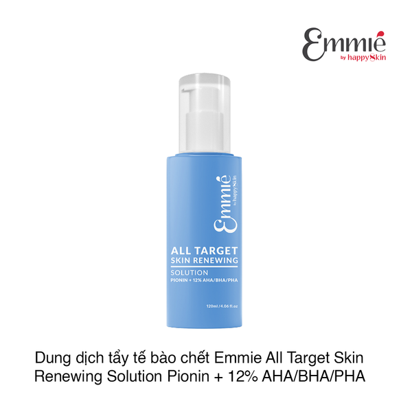 Dung dịch tẩy tế bào chết Emmie All Target Skin Renewing Solution Pionin + 12% AHA/BHA/PHA 120ml