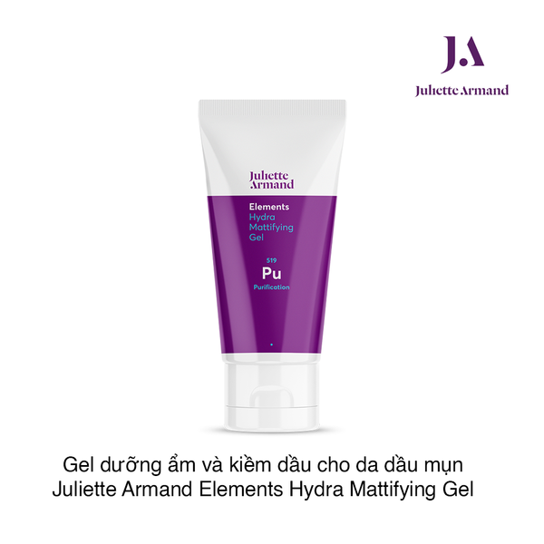 Gel dưỡng ẩm và kiềm dầu cho da dầu mụn Juliette Armand Elements Hydra Mattifying Gel 50ml (Hộp)