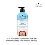 Sữa tắm muối hồng mát lạnh và thư giãn Himalaya Pink Salt Brightening Body Wash 500g (Chai)