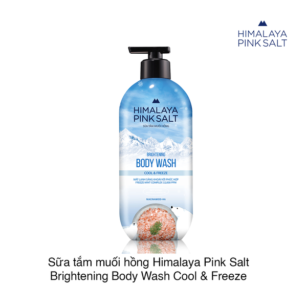 Sữa tắm muối hồng mát lạnh và thư giãn Himalaya Pink Salt Brightening Body Wash 500g (Chai)