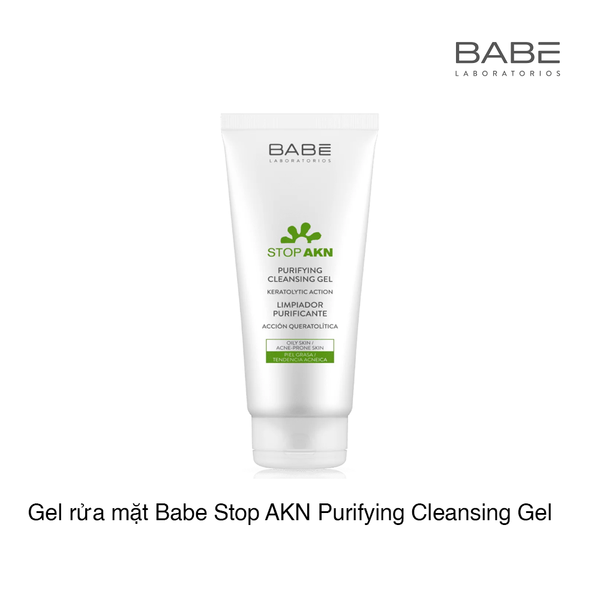 Gel rửa mặt Babe Stop AKN Purifying Cleansing Gel 200ml (Hộp)